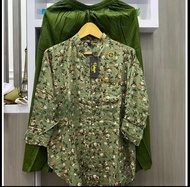 SETELAN WANITA TERBARU MOTIF BUNGA COMBI CELANA POLOS BAHAN KAIN RAYON TWILL KEKINIAN