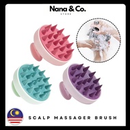 Silicone Scalp Massage Brush Hair Brush with silicone Head massage Brush Head Brush