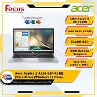 Acer Aspire 3 A315-24P-R4RQ 15.6'' FHD Laptop Pure Silver ( Ryzen 5 7520U, 16GB, 512GB SSD, ATI, W11