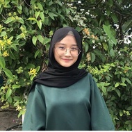 Shawl Chiffon Hitam Plain Shawl Berkualiti Mudah Bentuk Sejuk SCA RF Chiffon Korea Hijab Tudung READ