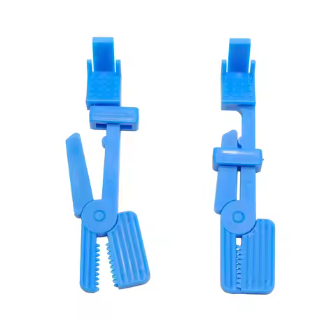 2/10pc Universal Plastic Dental X-Ray Film Clamp Snap Radiograph Holder Xray Sensor Positioner Blue 