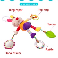 Newborn Baby Rattles Plush Stroller Toys Baby Mobiles Hanging Bell Educational Baby Toys 0-24 Month