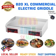 820 Commercial Electric Stainless Steel Griddle Desktop Flat Plate BBQ Grill for Western Cooking & B