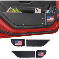 2 Pack Metal Front Door Storage Pockets Compatible with Jeep Wrangler JL JLU 4XE 2018-2025 & Gladiat