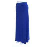 Rok Panjang Polos Biru elektrik || rok wanita