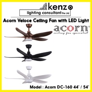 Acorn Veloce DC-160 [ 44' / 54' ] DC Ceiling Fan With LED Light