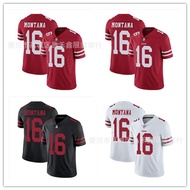 Same Day DeliveryNFL San Francisco 49ers San Francisco 49ers 16-Montana Embroidered Rugby Jersey