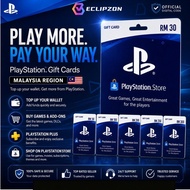 Sony PSN Card Malaysia Region PS4/PS5 MYR Wallet Top Up & PS Plus Membership
