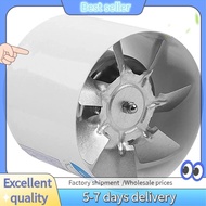E7G-4pcs 4 Inch Inline Duct Fan Air Ventilator Metal Pipe Ventilation Exhaust Fan Mini Extractor Bathroom Toilet Wall Fan