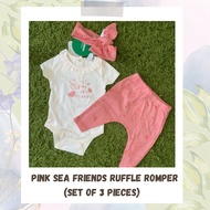 Pink Ruffle Romper Set Lc Waikiki