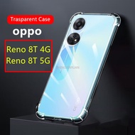Clear Airbag Anti-Fall Protection Case For OPPO Reno 8T 4G RENO8T A1PRO 5G Transparent Phone Cases On OPPO RENO8 T 5G RENO8T5G Soft Silicone Shockproof Cover
