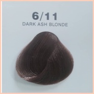 ● ¤ ◧ Ashley 2in1 bio natural glossy hair color cream 6/11 (dark ash blonde)60ml