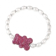 Vòng tay hạt ngọc trai APM Monaco Purple Bear