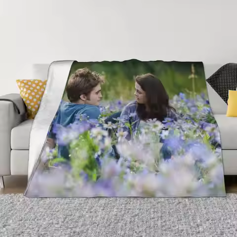 The Twilight Saga Movie Blanket Cover Edward Bella Isabella Plush Throw Blankets Home Couch Printed 