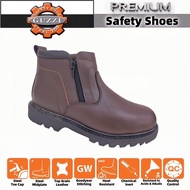 Guzzi 0155-932 Mid Cut Double Zip safety boots PREMIUM SAFETY BOOTS