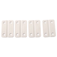 4pcs Replacement Hinges For Igloo Cooler Box White Plastic Hinges With Screws
