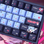 Hatsune Miku Rabbit Hole Keycaps Cherry Profile 120 Keys PBT Dye Sublimation Mechanical Anime Keycap