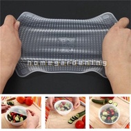 Reusable Stretch Cling Film Bowl Cup Pad Fresh Keeping Lid Food Storage Silicone Wrap Seal Cover Kitchen Tools