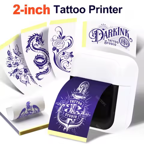 2inch/58mm Mini Tattoo Stencil Printer C50 Portable Inkless Tattoo Transfer Machine Bluetooth For Ph