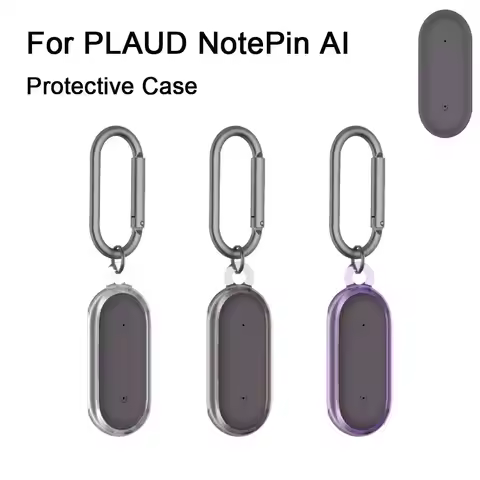 Anti-fall Voice Recorder Storage Cover with Carabiner Shockproof Carrying Protector Case Anti-scratc