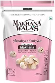 Makhana Wala's Himalayan Pink Salt Roasted Makhana Popped Water Lily Seeds, 60g