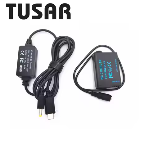 PD USB Type-C DMW-DCC9 DC Coupler DMW-BLD10 Dummy Battery for Panasonic Lumix DMC GX1 GF2 G3 G3K G3R
