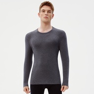 THREEGUN | เสื้อชั้นในผู้ชาย Heattech Series ด้านในหนา อบอุ่น ไม่มีขนาด เสื้อชั้นในแบบเดียว ด้านนอกเ