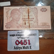 Uang kuno 10 rupiah soedirman / sudirman