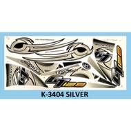 Stiker sticker body striper cover set (1) modenas gt128 gt 128 STRIPE STRIKE COVERSET BODYSET LOGO E