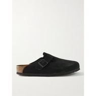 {Doushop} Birkenstock Slippers Boston Suede Clogs black