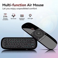 【LB0P】-W1 Air Mouse 2.4G Wireless Keyboard Remote Control IR Remote Learning 6- Motion Sense for Sma