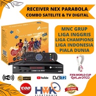 Receiver Stb Tv Digital Nex Parabola Combo Bonus All Channel 3 Bulan
