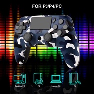 GAMINJA P47 Wireless Controller Compatible with PS4 PS3 Gaming Console PC Joystick with Double Vibration 6-Axis Gyro Sensor