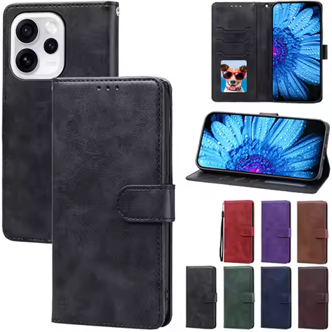 Reno 15F Phone Case For OPPO Reno 15F 5G Case Wallet Leather Flip Cover For Oppo Reno 15 F 5G Case P