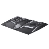 【 LA3P】-Car Air Flow Intake Hood Scoop Vent Bonnet Decorative Cover Center Side Air Outlet Hood Univ