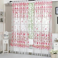 [Free Shipping+Factory Price]Peony Curtain Living Room Bedroom Home Door Window Curtain