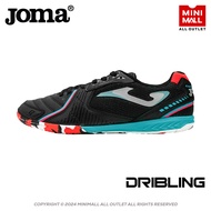 รองเท้าฟุตซอล JOMA DRIBLING 2401 BLACK INDOOR DRIS2401IN รองเท้าฟุตบอล หนังสังเคราะห์ น้ำหนักเบา เหม