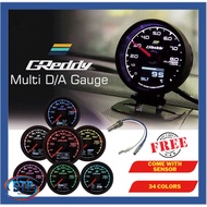 Greddy Meter 2In1 Gauge Meter- 3 Beradik Set Greddy Water Temp 6 Beradik Volt / RPM / Turbo /Vacuum