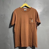 Covernat Pocket Dark Brown T-Shirt