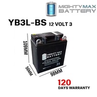 YB3L-BS MIGHTY MAX BATTERY Y125Z Y125ZR RXZ Y110 Y100 KRISS110-K DINAMIK RG110 BATERI KERING MOTOR D