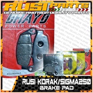 ♨ ⊙ ♟ Korak/Sigma250 Brake Pad for Rusi Motorcycle Parts