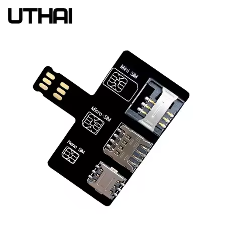 UTHAI T10 For iPhone SIM card 4in1 External Card Slot Adapter Fast Card Changer iPhone SIM Card Read