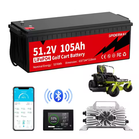 (51.2V) 48V 105Ah Lithium LiFePO4 Battery 6000+ Cycle For RYOBI Electric Lawn Mowers