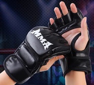 Găng Tay Đấm Bốc MMA Hở Ngón Găng Tay Hở Ngón Cho Thể Thao UFC Quyền Anh Đối Kháng Sparring Trainnin
