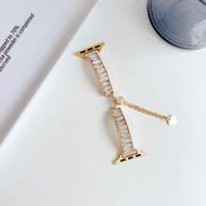 1 Pc Square Large Crystal Adjustable Bracelet Strap Compatible With Apple Watch Band 38mm 40mm 41mm 