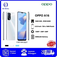 Oppo A16 Ram 6GB 128GB 5000mAh Fullset AI Triple Camera Smartphone