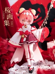 New Arrival Cherry Blossom Painting Series Anomaly Reconstruction 12 Points BJD Blind Box Collectibl