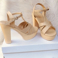 Sandanl women's wedge high heels 12 centimeters high.