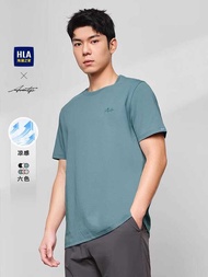HLA/Hailan House Light Business Fashion Series Short-Sleeved T-Shirt 24 Spring Summer New Chest Embr