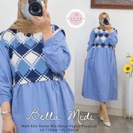 midi dress korea - Bella Midi